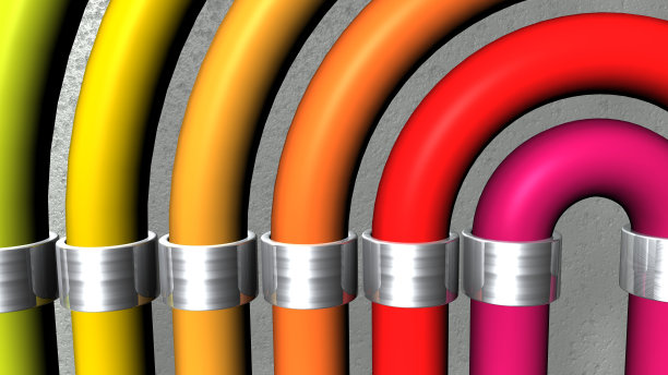 管子-彩虹颜色的管子图片下载