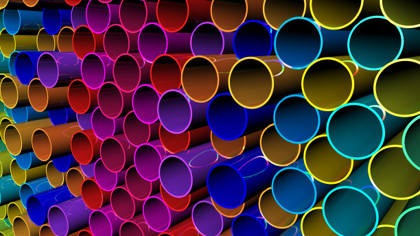 管子-彩虹颜色的管子图片下载