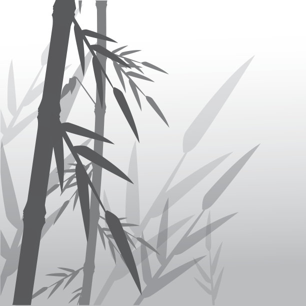 竹干带叶图案图片下载