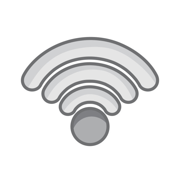 灰度wifi连接网络数字符号图片下载