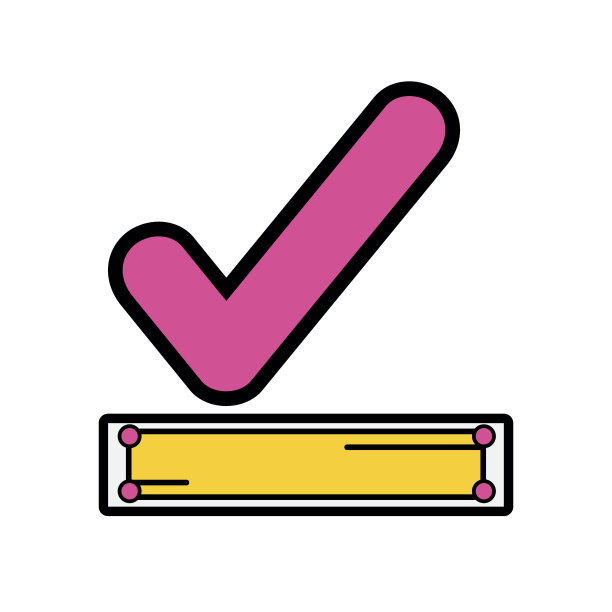 检查良好的符号图标设计图片下载