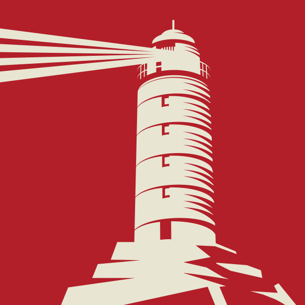 灯塔，灯塔，矗立在岩石上的灯塔图片下载