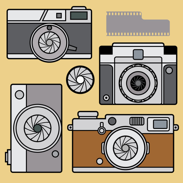 复古的相机。图片下载