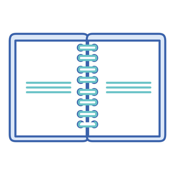 笔记本学校孤立的图标图片下载