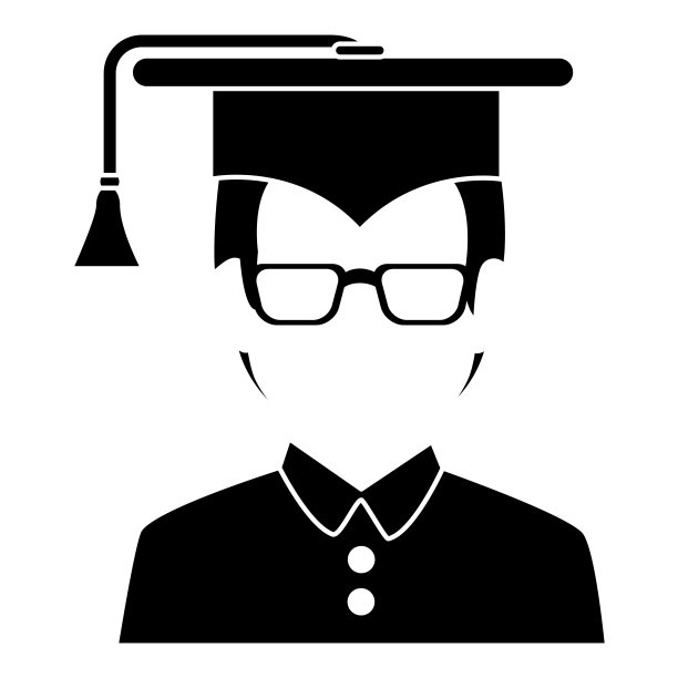 戴着帽子的学生毕业头像图片下载