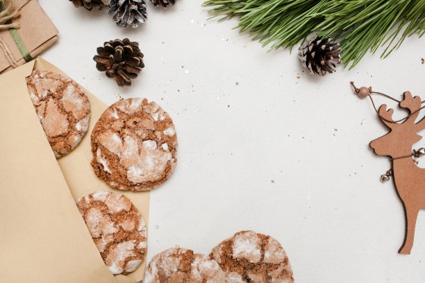 圣诞的节日背景和新年礼物图片下载