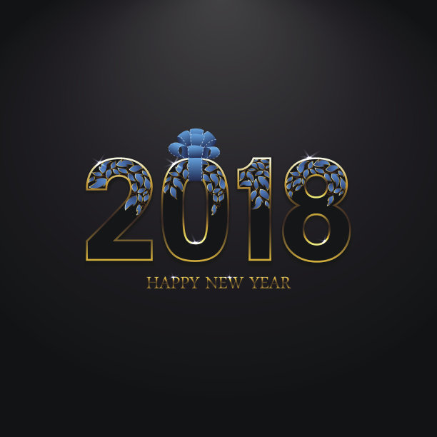 2018年祝福优雅礼品卡。图片下载