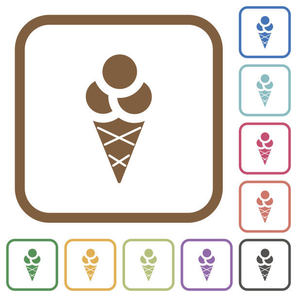 冰淇淋简单图标图片下载