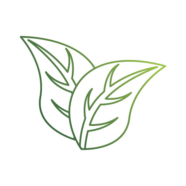 叶子植物孤立图标图片下载
