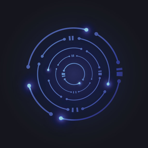 圆数字技术，标志模板设计素材图片