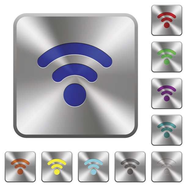 无线电信号圆角方钢按钮图片下载