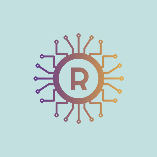 技术初始字母R图标设计图片下载
