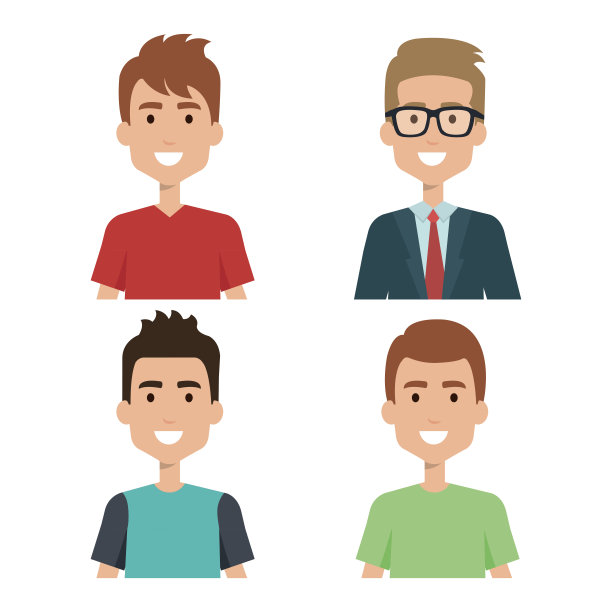 年轻人使用虚拟化身图片下载