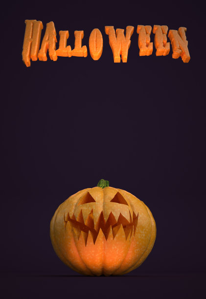 垂直万圣节的海报图片下载