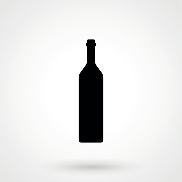 酒瓶图标孤立在白色背景。矢量插图。图片下载