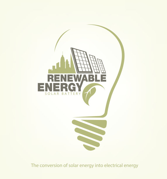 灯泡中的太阳能可再生能源。生态学的概念图片下载
