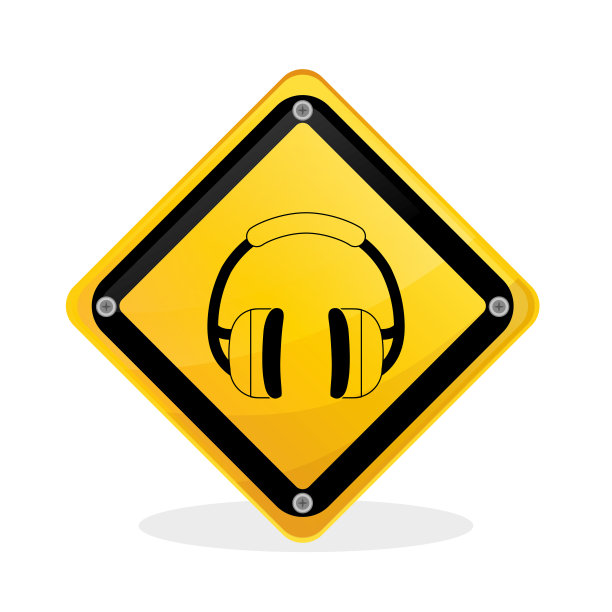 工业安全设计。道路标志和警示说明图片下载