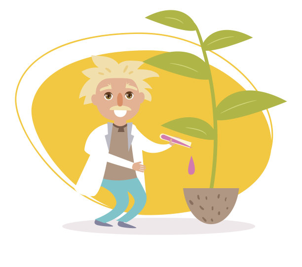 科学家、生物学家和植物学家。向量图片下载