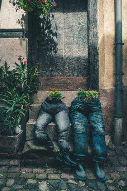 法国Eguisheim的街道图片下载