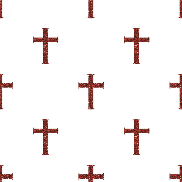 无缝红色闪光交叉图案背景图片下载