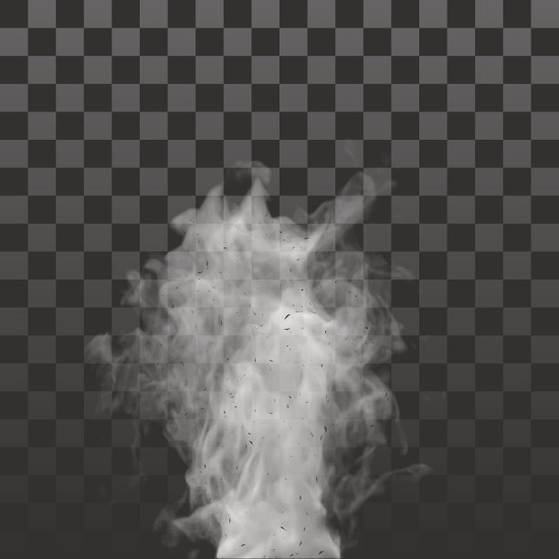 混乱的轻烟效果自下而上上升图片下载