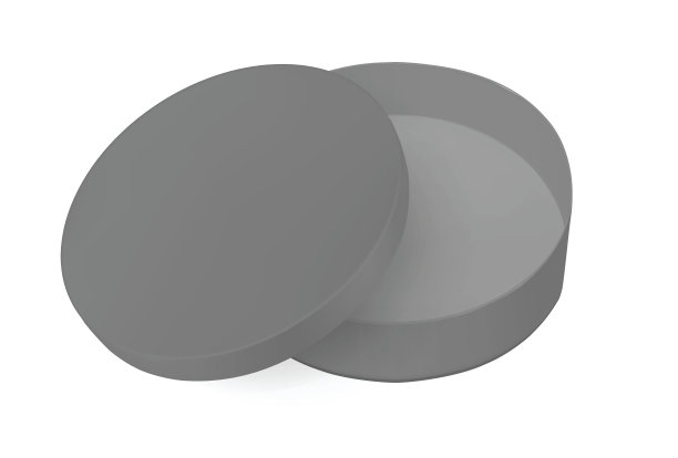 带盖的黑色圆形硬纸板箱图片下载