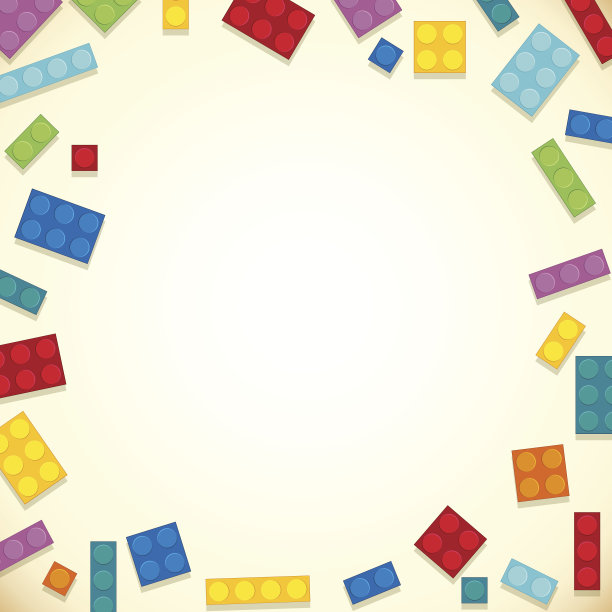 边框设计与彩色块图片下载