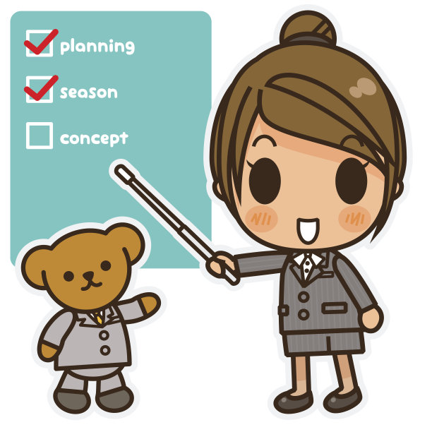 女人/办公室女职员和泰迪熊的日常生活图片下载