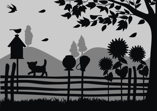 乡村的黄昏图片下载