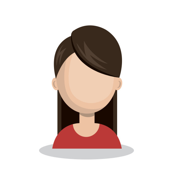 阿凡达女性社交网络媒体设计白色背景图片下载