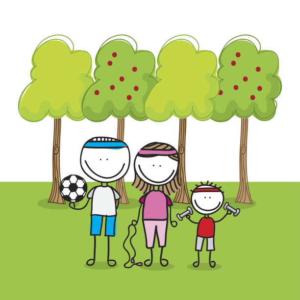 家庭设计景观背景矢量插图图片下载