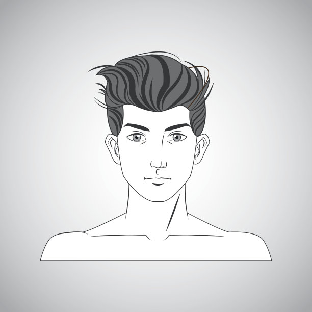 男人和发型设计图片下载