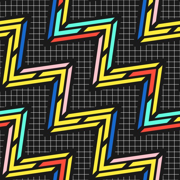 色彩鲜艳的无缝图案图片下载