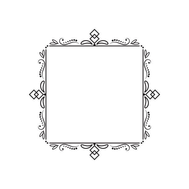 经典典雅的复古方框图片下载