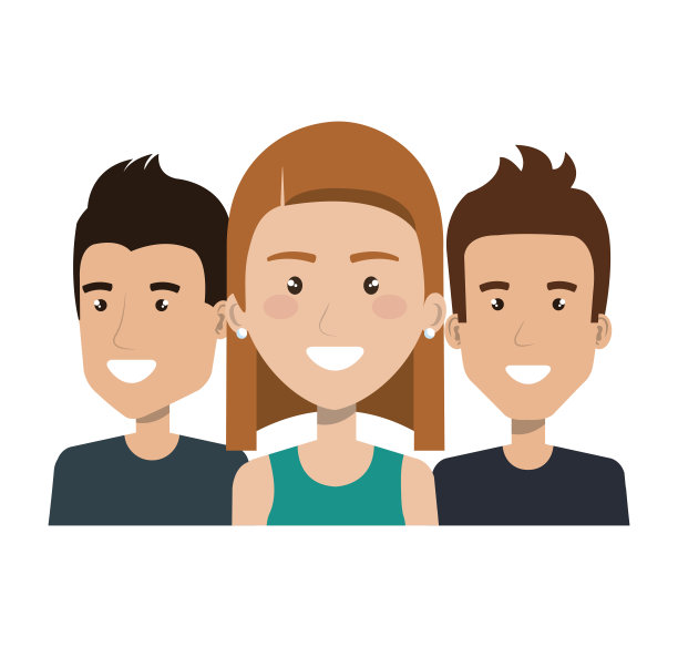 朋友们聚在一起合影图片下载