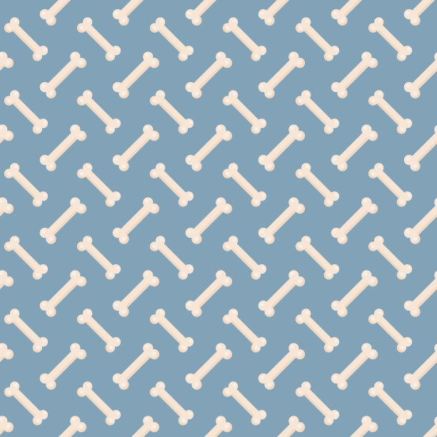 狗骨无缝模式。骨头无尽的背景，一个重复的纹理。新年的概念。矢量插图。图片下载