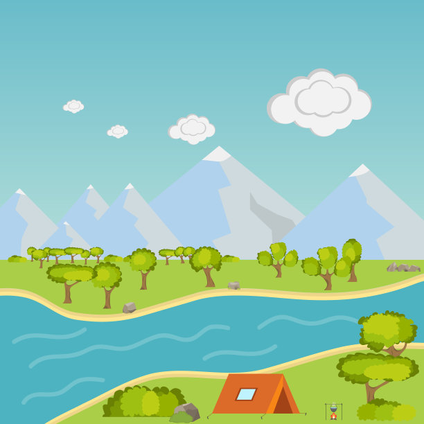 在山里露营图片下载