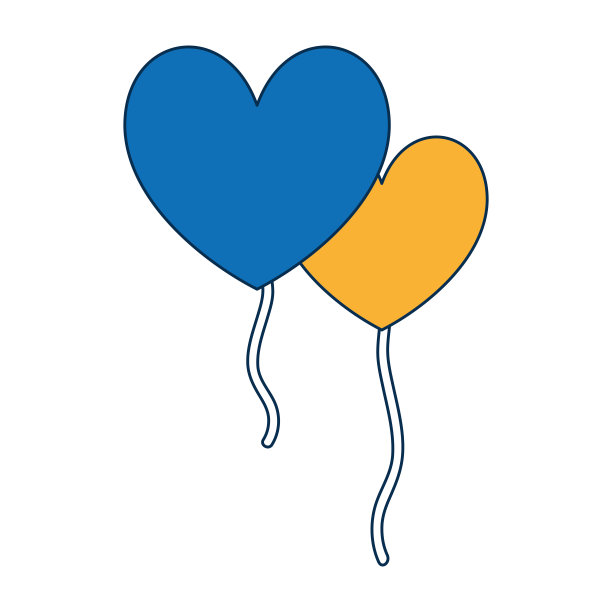 心气球图标图片下载