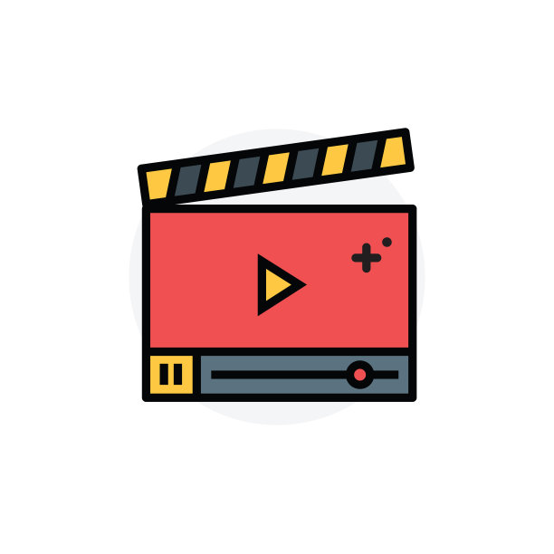 视频教程概念孤立线矢量插图可编辑图标图片下载