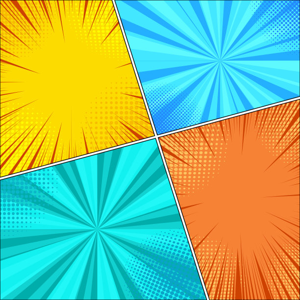 漫画书亮色模板图片下载