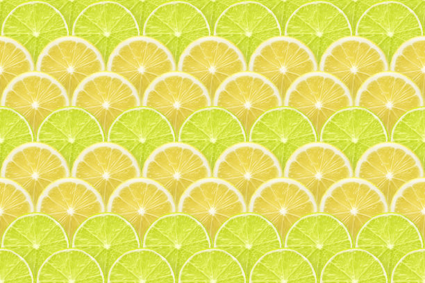 柠檬和酸橙切片图片下载