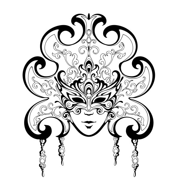 威尼斯狂欢节面具图片下载