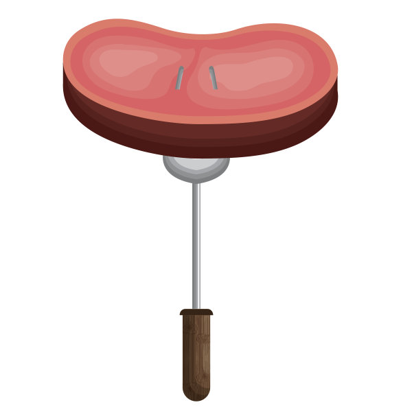 烤肉叉配牛肉图片下载