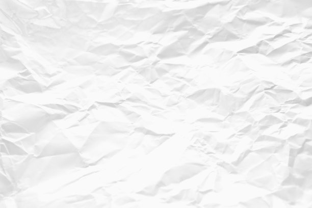 白色纸张皱巴巴的纹理，常用作背景。图片下载
