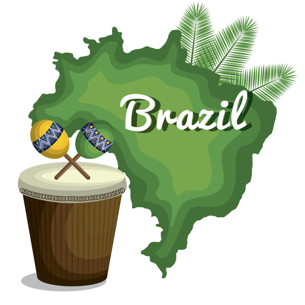 欢迎代表图标来到巴西图片下载