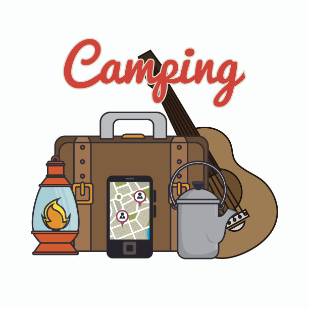 露营装备套装图片下载