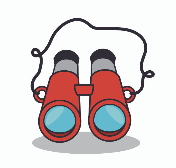 双筒望远镜装置隔离图片下载