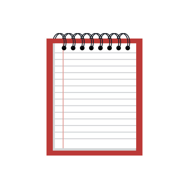 笔记本学校孤立的图标图片下载