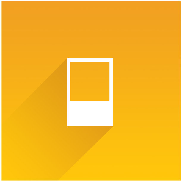 彩色背景上的空白白色相框图片下载