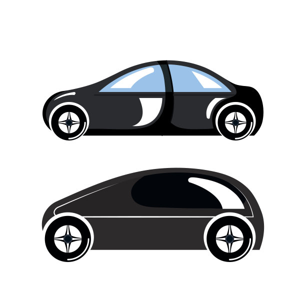 两车豪华轿车现代细致的风格设计图片下载